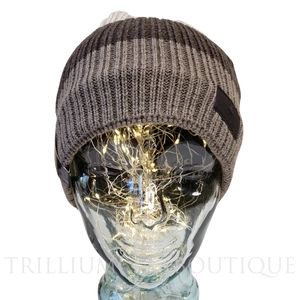 Rainforest Hat Beanie Oatmeal Bark Brown Heather Color-Block Fleece Line Outdoor